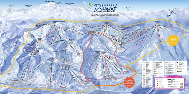 Plan des pistes - Crest Voland Cohennoz